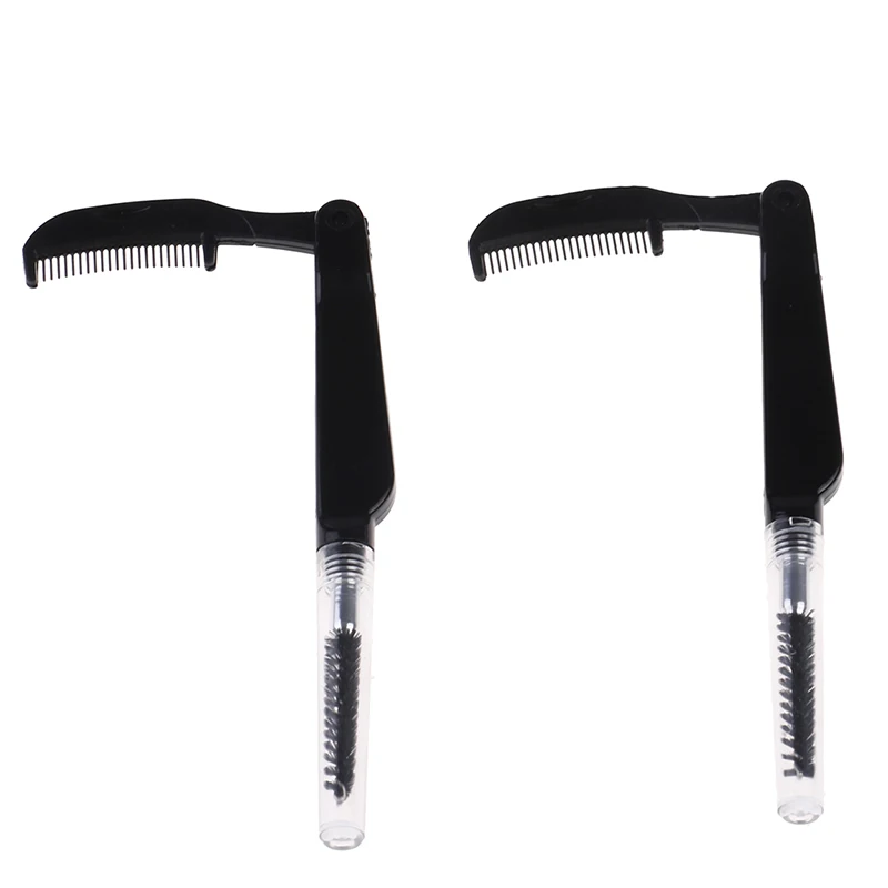 1PC 접이식 미용 도구 속눈썹 브러쉬 접이식 마스카라 완드 눈썹 빗 브러쉬