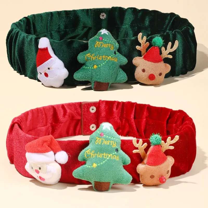 

Christmas Plush Belt Cute Children Winter Costume Accessories Father Christmas Fashion Elastic Women's Casual Waistband