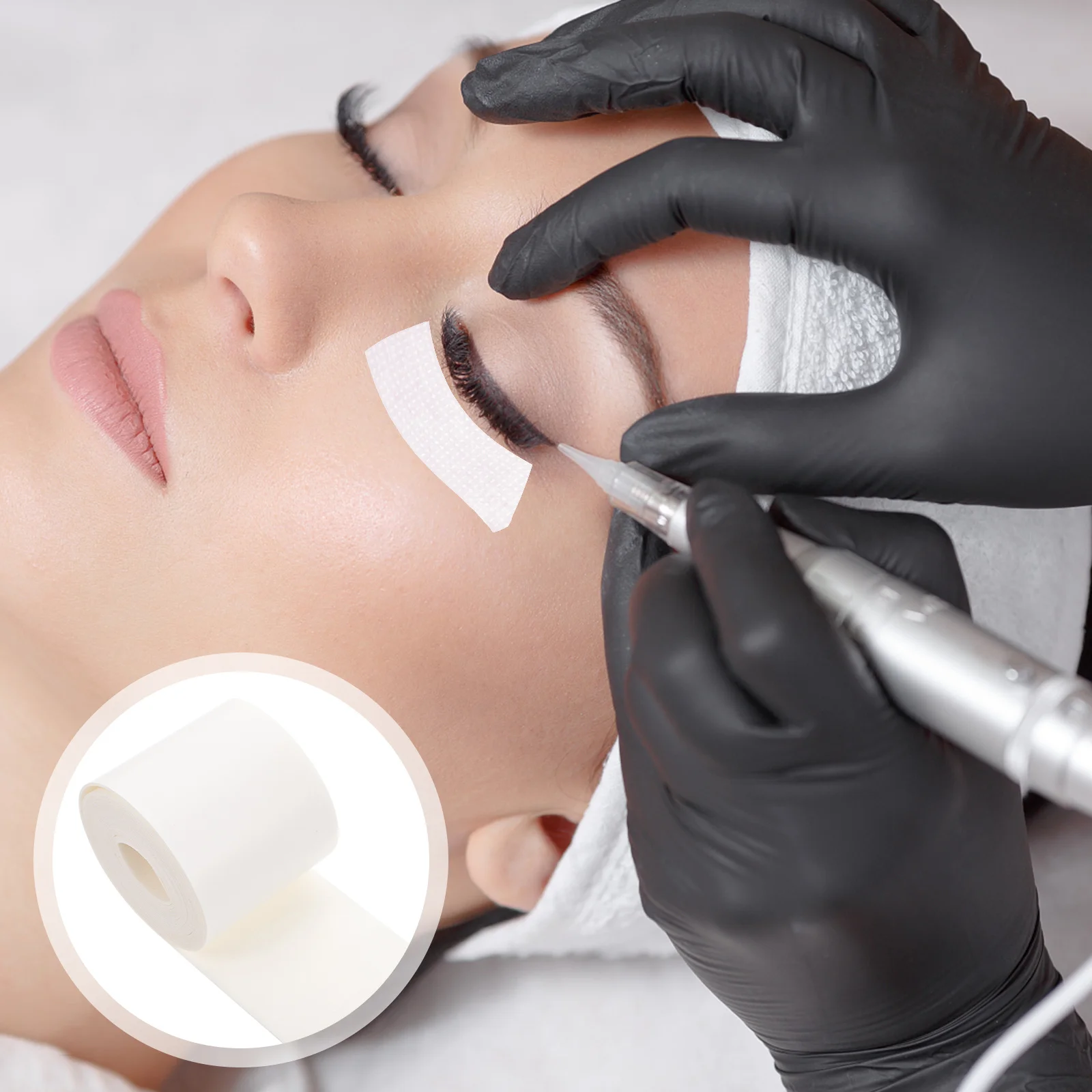 110개입 PE 속눈썹 매트 저자극성 통기성 속눈썹 연장 패드 안전하고 쉬운 적용을 위한 속눈썹 쿠션 접착용