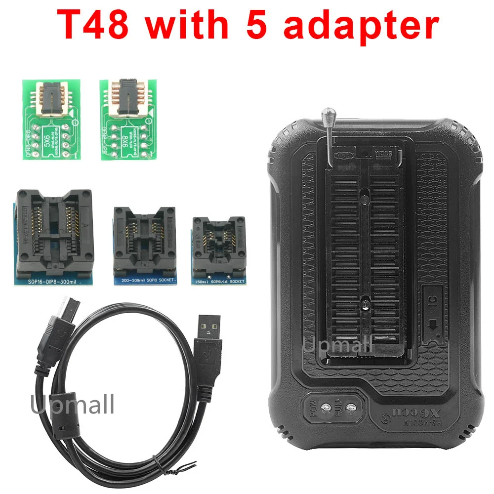 XGECU T48 TL866-3G 프로그래머 + 27 아이템 지지대 28000 + IC, SPI, Nor, NAND 플래시, EMMC BGA153, 162, 169, 100/221 TSOP, SOP, PLCC