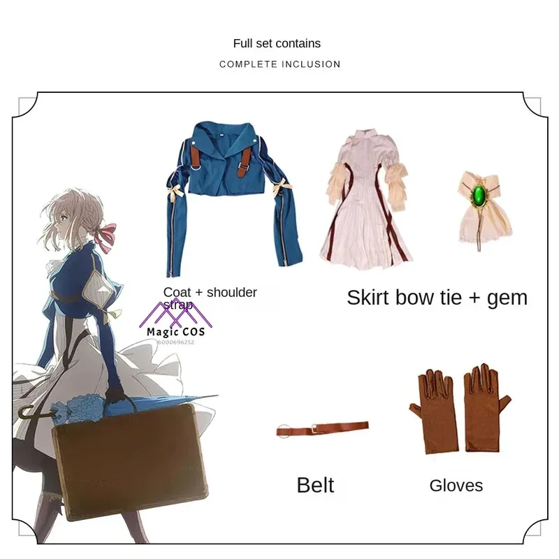 Violet Evergarden Hot Cosplay Costume Anime Best-selling for Women Party Essential Halloween Budget-Friendly Costume Photo-Ready
