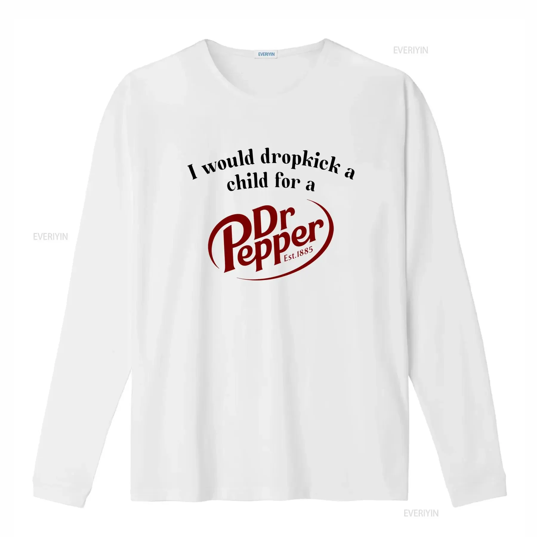 I Would Dropkick A Child For Dr Pepper T Shirt Funny Unethical Threads Print vintage Washed Versatile Slightly fashion