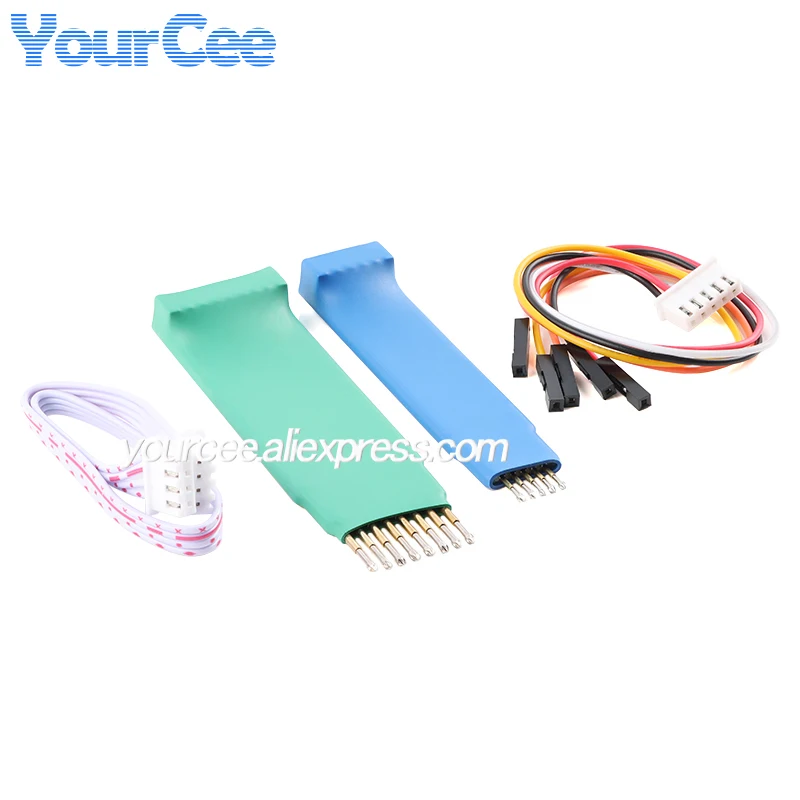 2.0 مللي متر 2.54 مللي متر اختبار إبرة 3P 4P 5P 6P 8P دبوس الربيع إبرة برنامج دعم STC STM32 STM8 آلة حرق برنامج متحكم صغير