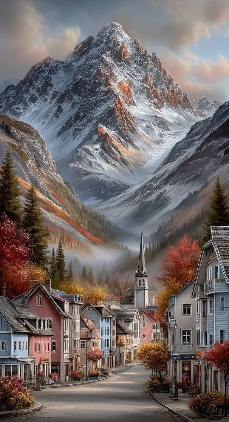 

Div 5D House Village City Fall Tree Mountain Road Полная алмазная живопись наборы крестиков искусство знаменитое искусство 3D краска алмазов