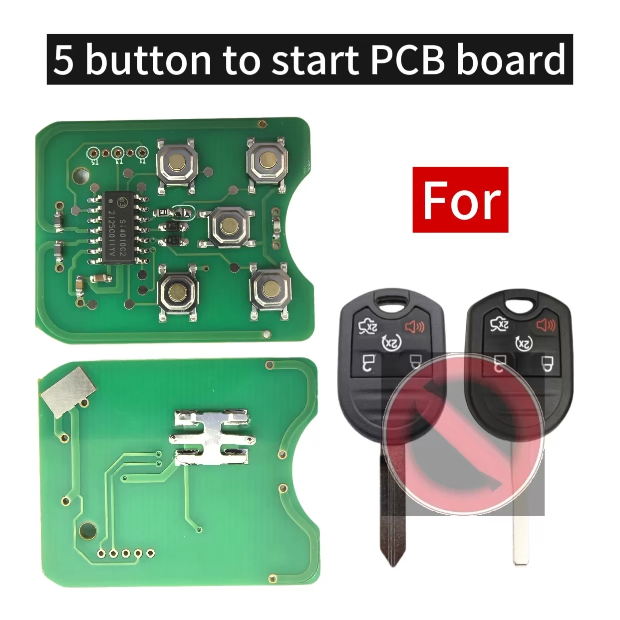 Jingxin 3/4/5Buttons 315/433MHZ CWTWB1U793 Car Key Circuit Board PCB For Ford C-Max Edge Escape Explorer Fiesta Focus Transit