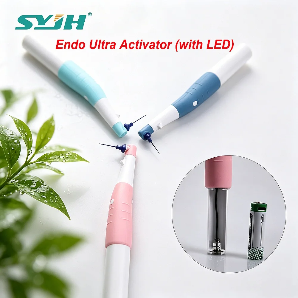 Dentals Wireless LED Endo Ultrasonics Irrigator Endo Activator Vibrating Cleaning 60Pcs Tips Dentistry Tools