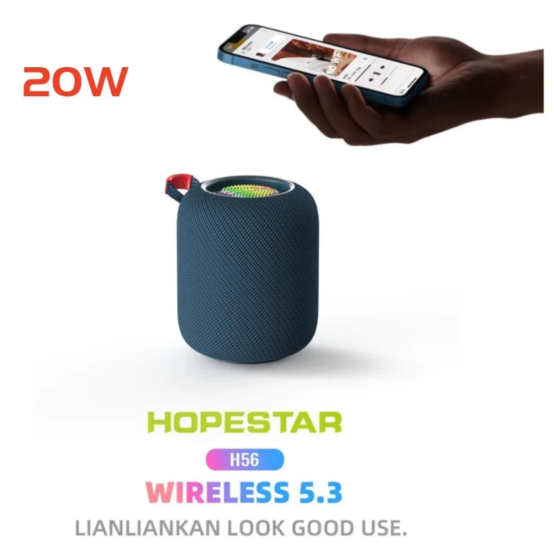 

Hopestar Outdoor Bluetooth Subwoofer Waterproof Mini Audio Player TWS Sound Box Wireless Portable Caixa De Som Bluetooth Speaker