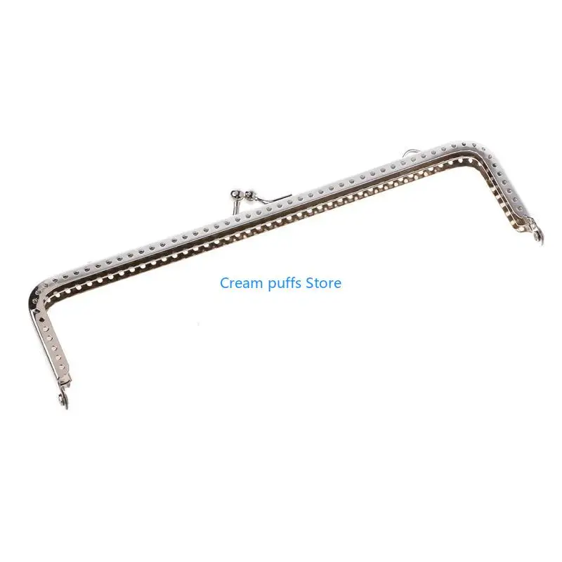 50LE 1PC Square Metal Frame Kiss Clasp For Handle Bag Purse Accessories DIY 18cm