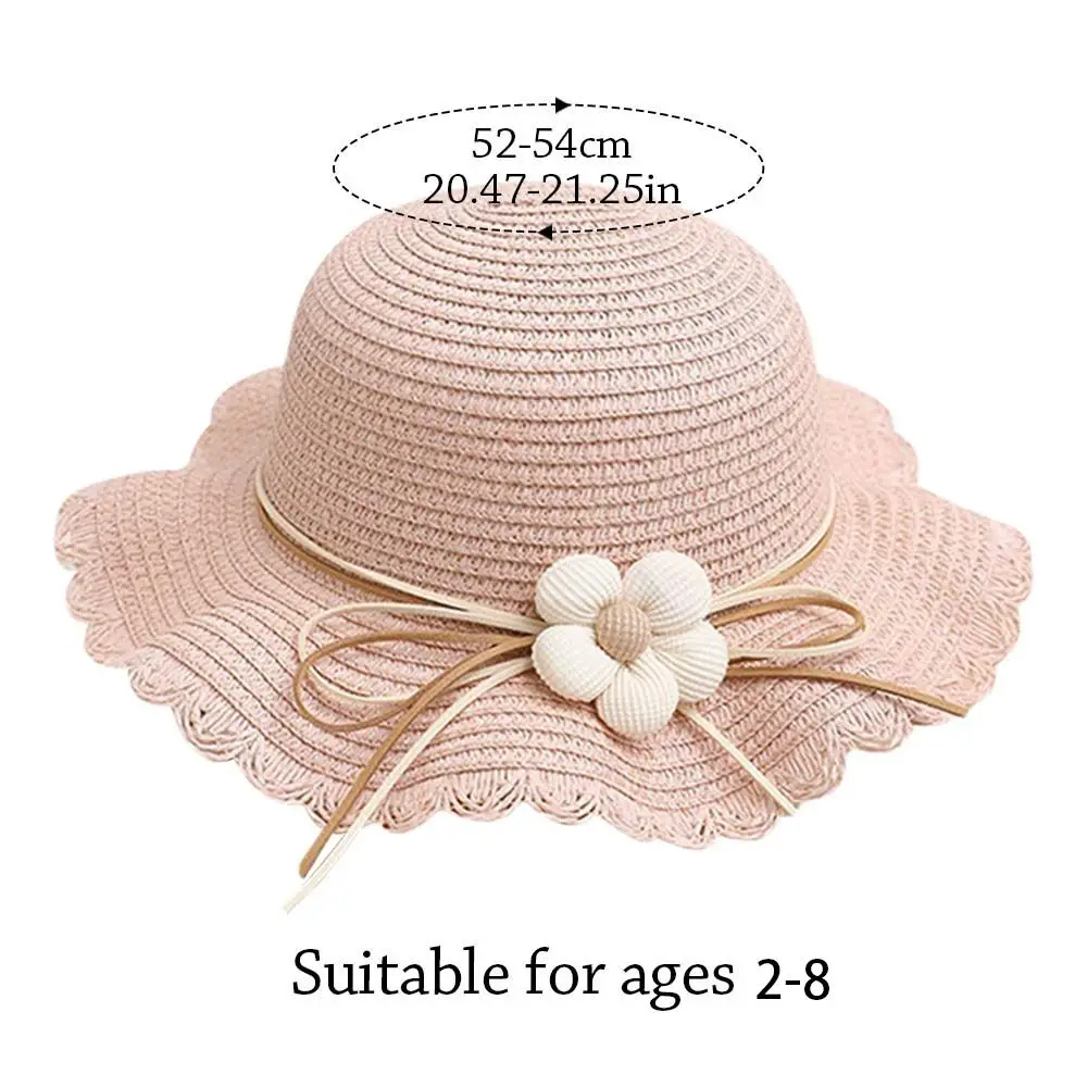 Summer Kids Straw Cap Bag Kids Sun Hat Baby Travel Sun Protection Beach Hat Sun Fisherman Hat for Children