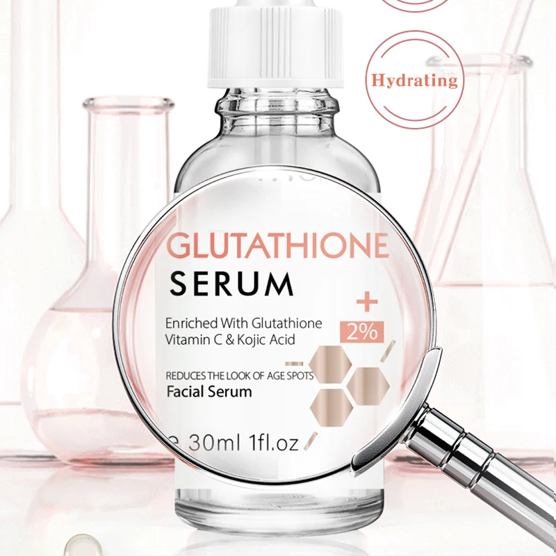 Glutathione Serum Rewitalizuj skórę za pomocą Lanthome Glutathione Essence Fade Spots Rozjaśnij cera i mocną pielęgnację skóry dla kobiet