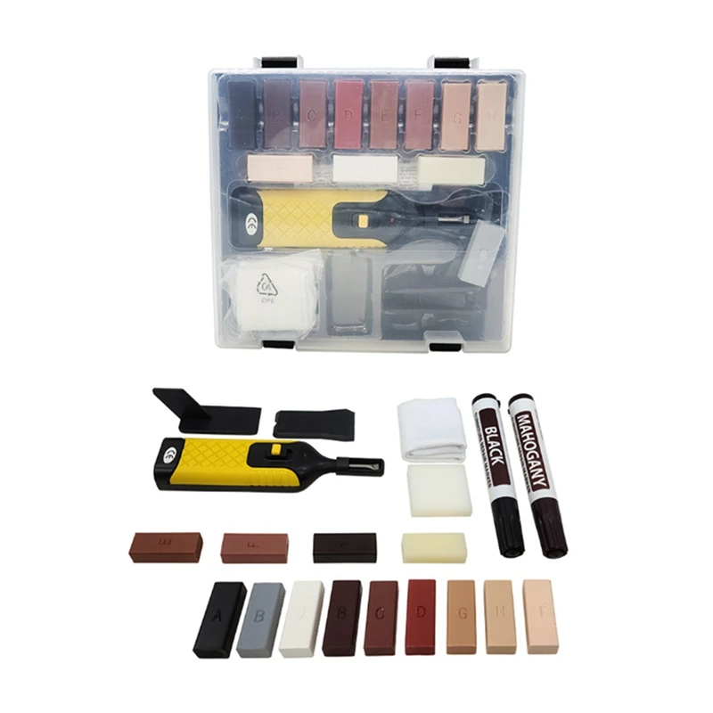 

Tile Repair Kit Stone Repair Kit With 13 Blocks Of Wax, Tile Crevice Filling And Repair Tile Paint Replacement Accessories