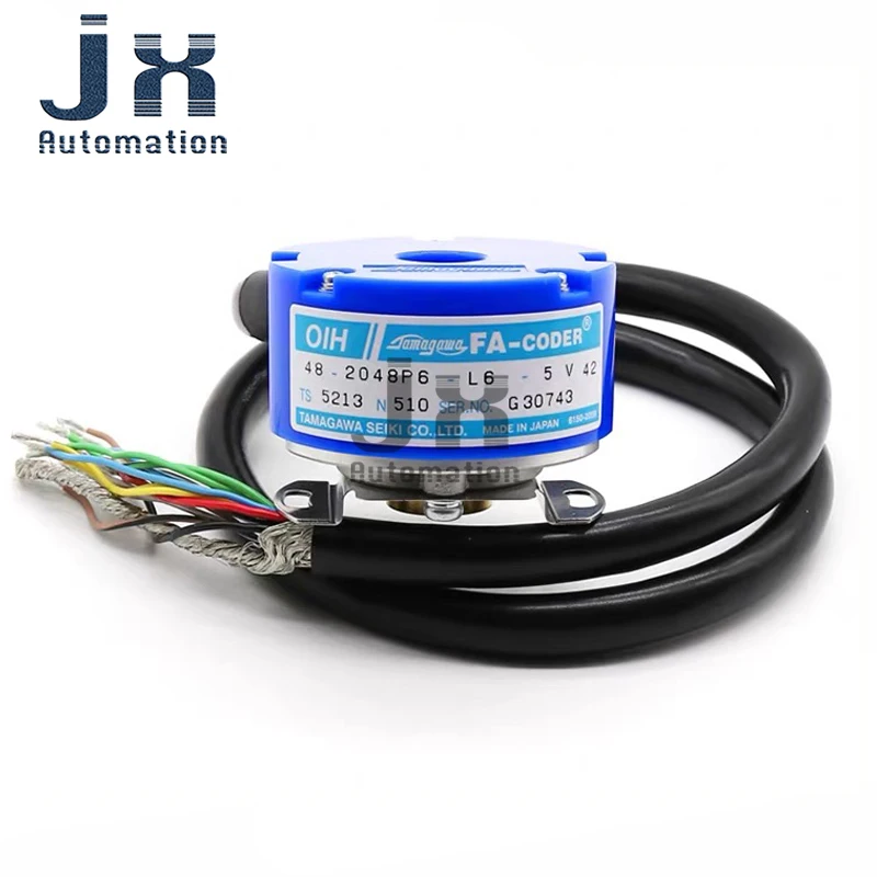 Encoder Lift Inkremental Tamagawa Asli OIH48-2048P6-L6-5V TS5213N510 untuk Encoder Pengukuran Sudut dan Kecepatan Lift