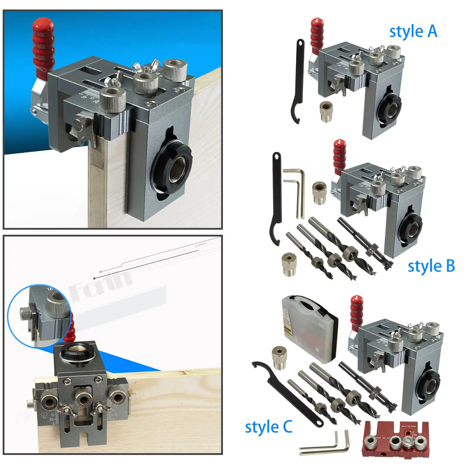 

Набор отверстий для деревообработки, регулируемые столярные инструменты, открывалка для деревянных отверстий для определения местоположения, перфоратор, деревообрабатывающая мебель, сделай сам