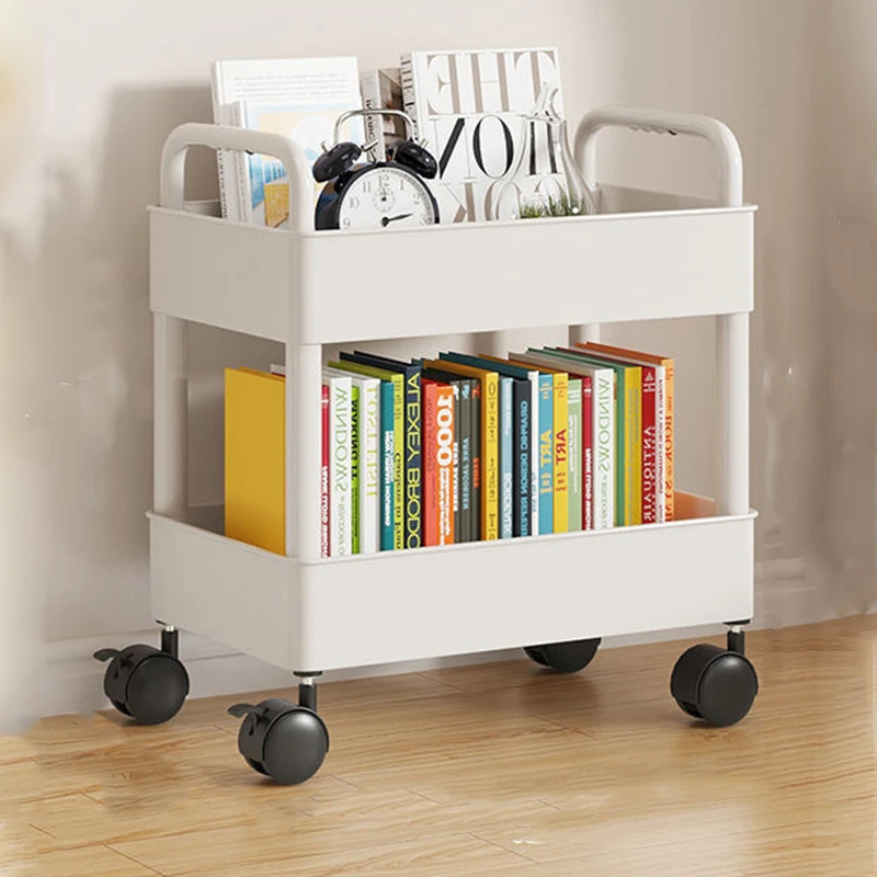 Mini Storage Cart Floor Kitchen Multi-level Mobile Snacks Bathroom Bedroom Bookshelf Storage Rack Household Storage Rack