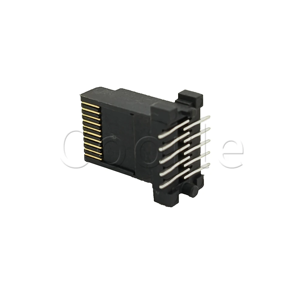 1/2/5PCS RJ50 connector 10P10C Long body PCB Board male SMT Network RJ48 Black Modular Plug