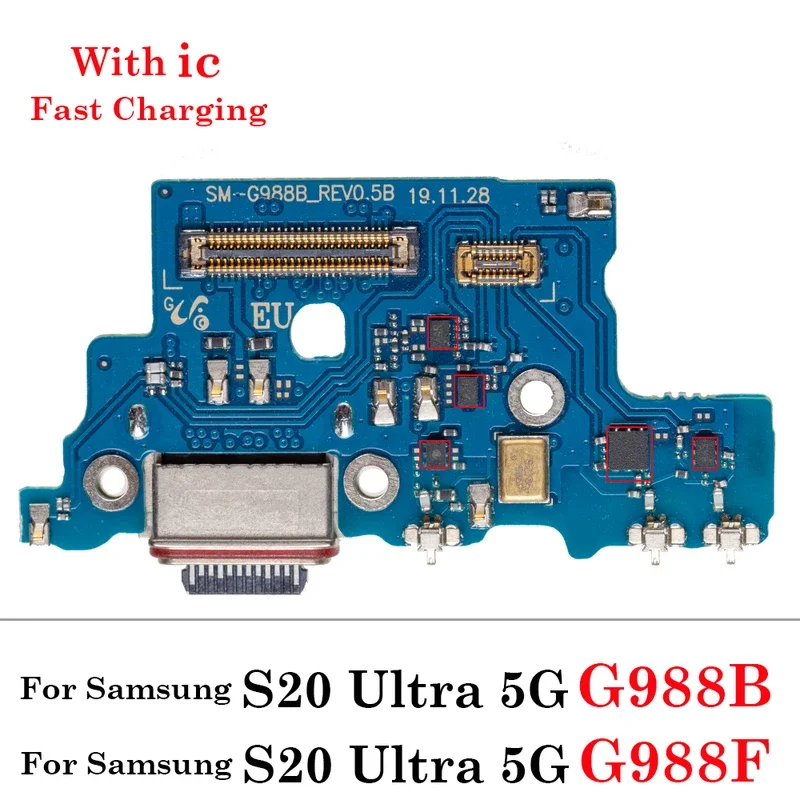 USB Charging Port For Samsung Galaxy S20 FE Plus Ultra Dock Connector Charger Flex Cable G981 G981F G986 G986F G988 G780 B F N