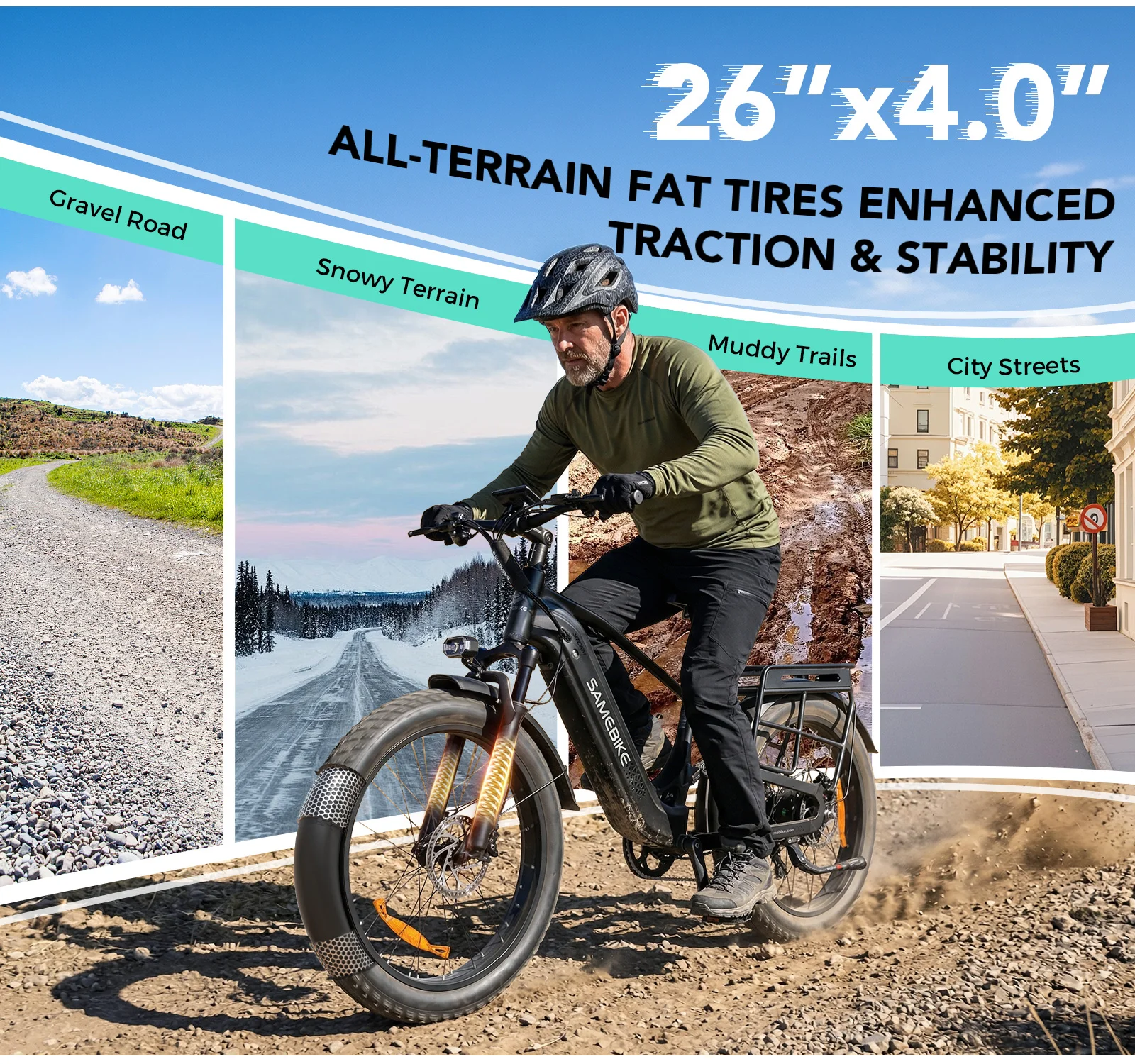 SAMEBIKE Storm Off-Road Electric Mountain Bike 2