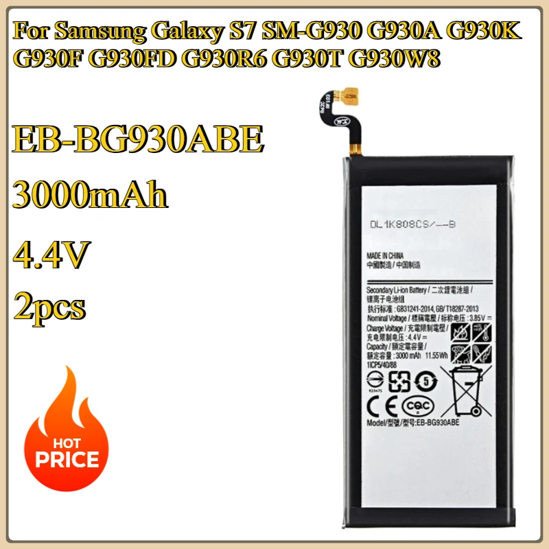 New EB-BG930ABE Replacement Battery For Samsung Galaxy S7 SM-G930 G930A G930K G930F G930FD G930R6 G930T G930W8