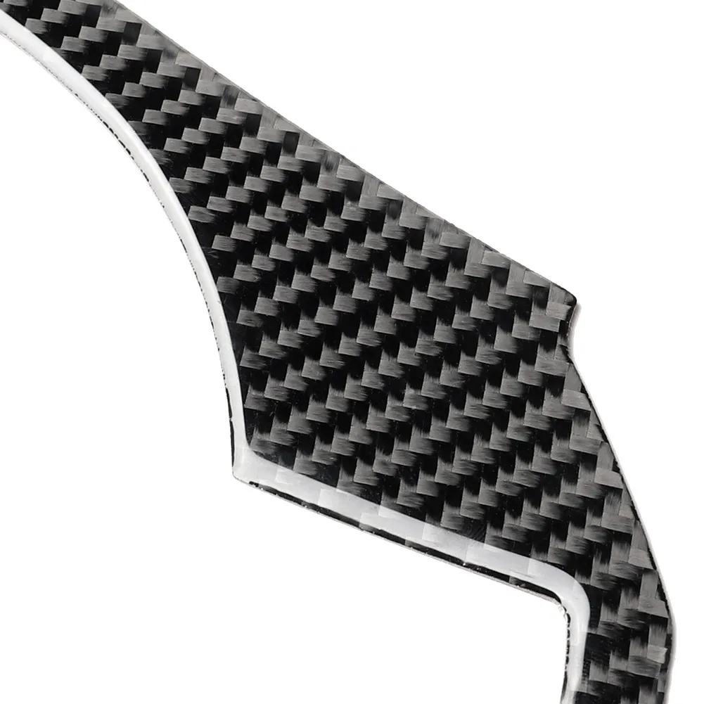 Carbon Fiber Steering Wheel Decoration for Mazda 3 Axela 2014 2015 2016 with Balanced Proportions and Fit Accuracy