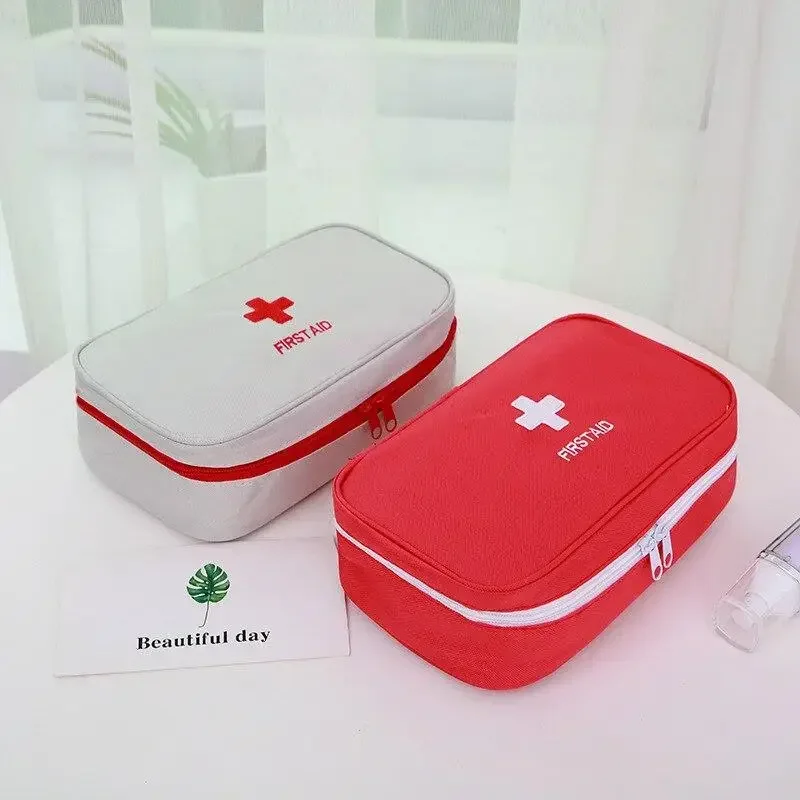 Portable Large Pills Bandages Pills Bag Kit for Patch Dressing Tape Storage Organizer Container Emergency First Aid Kit