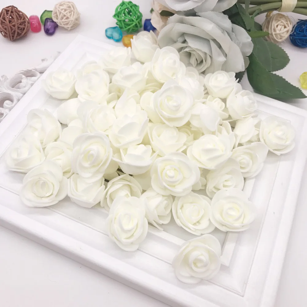 Multi-use Handmade Gift Valentine's Day Wreath Bear Party Supplies Artificial Flowers Foam Rose Flower Wedding Decoration