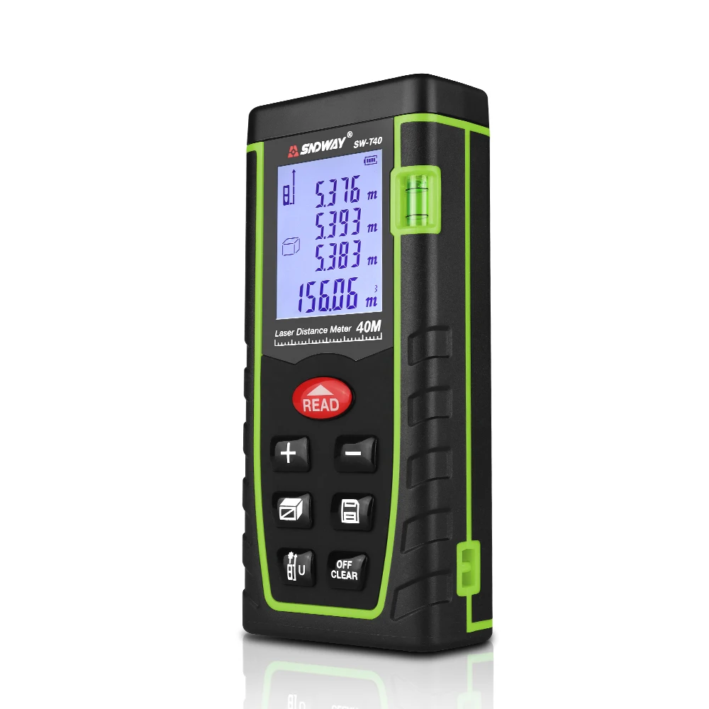 SNDWAY Laser Rangefinder Distance Meter Range 100m Laser Ruler Device Finder Mini Digital Meater Laser Distance Sensor SW-T100
