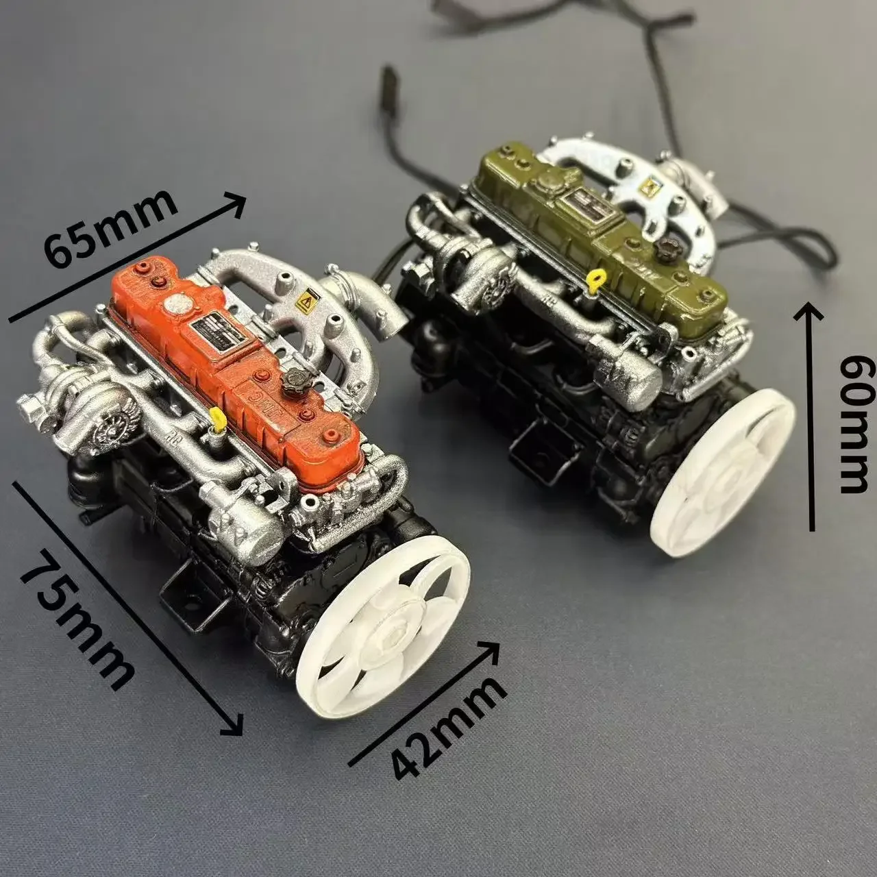 RC Model Mini Engine for 1/10 RC Crawler Car Traxxas TRX4 Defender AXIAL SCX10 RC4WD Accessories