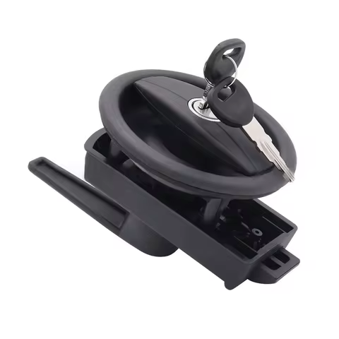 1 Pcs Caravan Alloy Circular Door Lock,RV Accessories For Caravan Motorhome Complete Door Lock C/W Barrel Right Hand