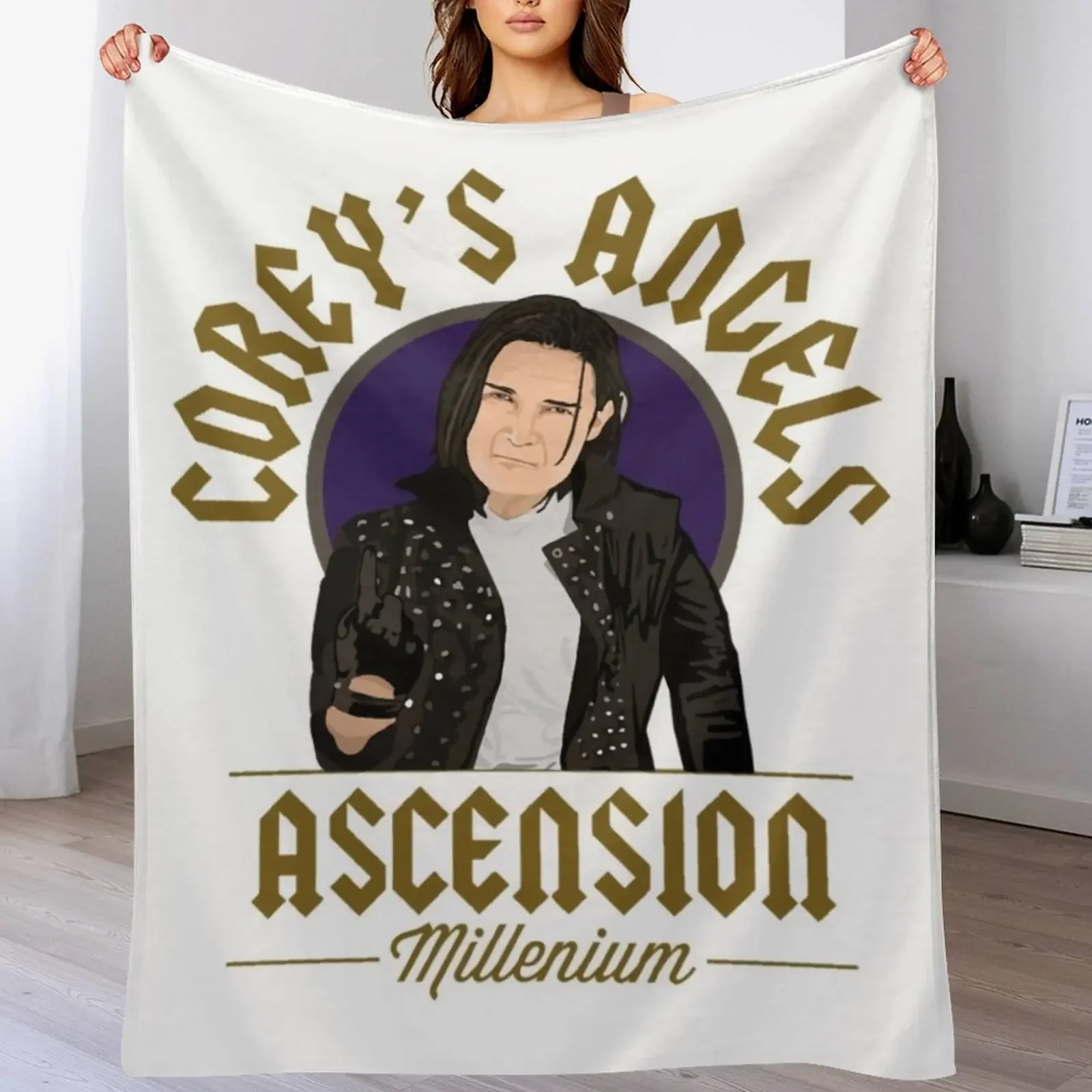 Corey Feldman Classic Throw Blanket Bed linens For Baby Cute Plaid Personalized Gift Blankets 4