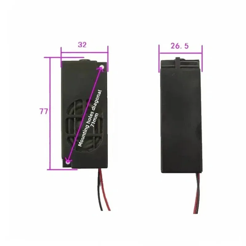 SOTAMIA 2Pcs Passive Sound Cavity Audio Speaker 2840 4 8 Ohm 5W TV LCD Advertising Mini Speaker Home Music Sound Loudspeaker