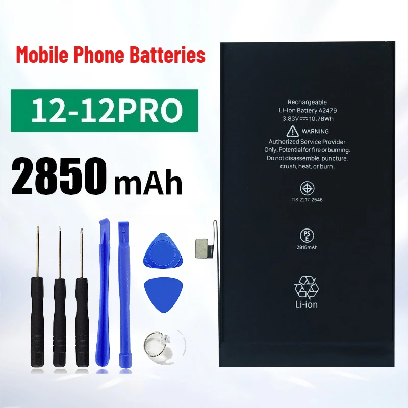 

For IPhone 12 / 12 Pro 2850mAh Mobile Phone Batteries High Capacity