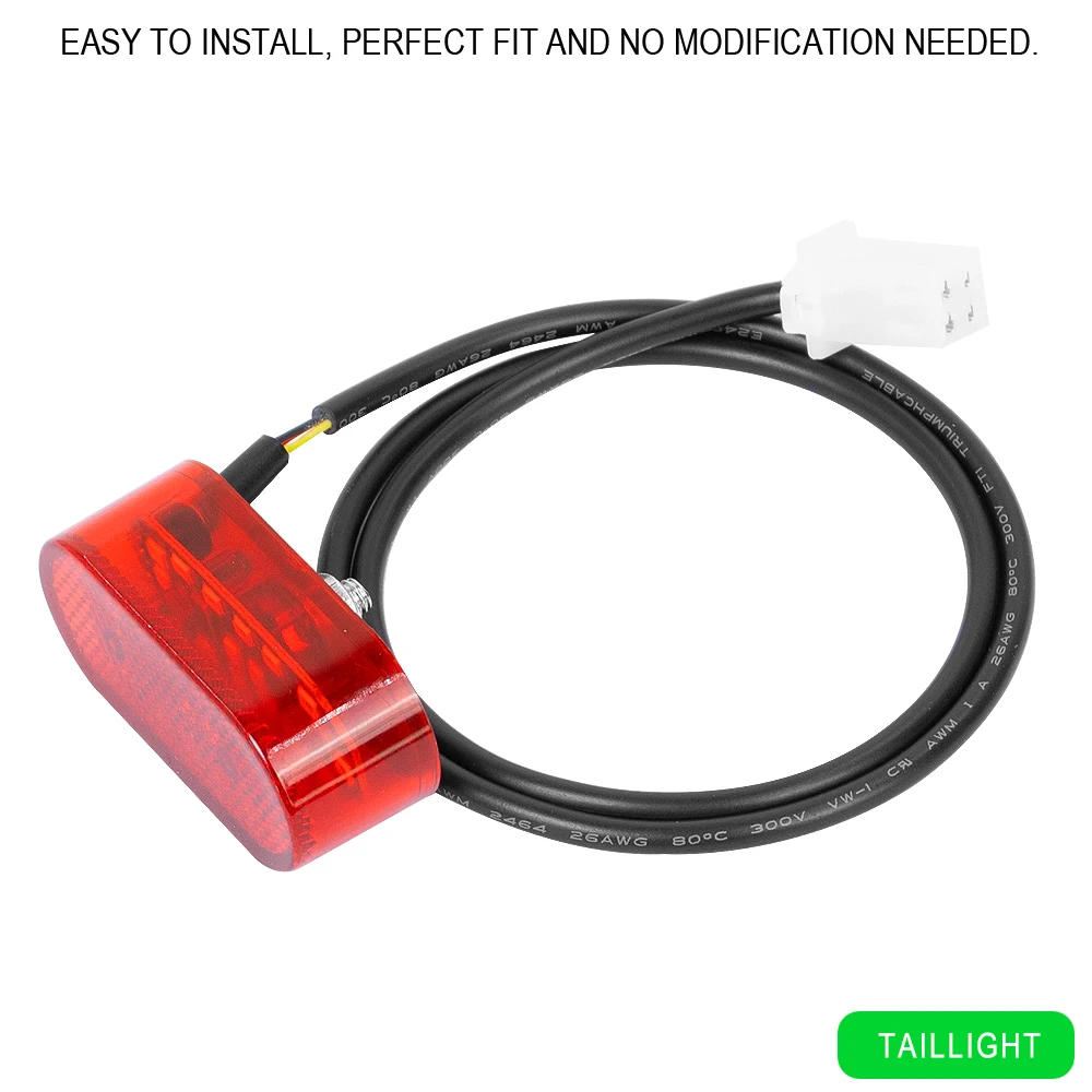 Electric Scooter Waterproof Rear Tail Light for Speedway/ Rockway/ Dual Crossover Taillight ABS Fender Lamp  Warning Light Parts