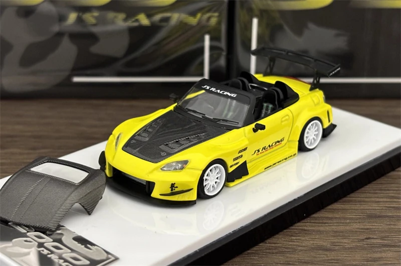 

Литая под давлением модель автомобиля Micro Turbo MT 1:64 JS Racing S2000 Yellow Special Edition