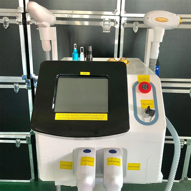 2023 New 808 Picosecond L-aser Tattoo Removal And Hair Removal Machine 2 in 1 Diode Laser Permanent Portable