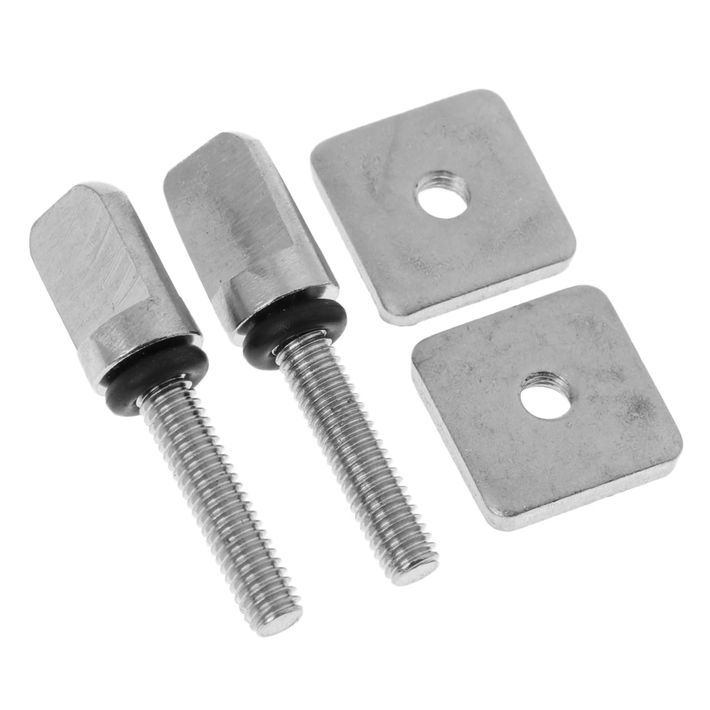 2 Sets Stainless Steel Surf Thumb Fin Screw For Longboard SUP Surfing Board   Accessories Screws Replacement Kit