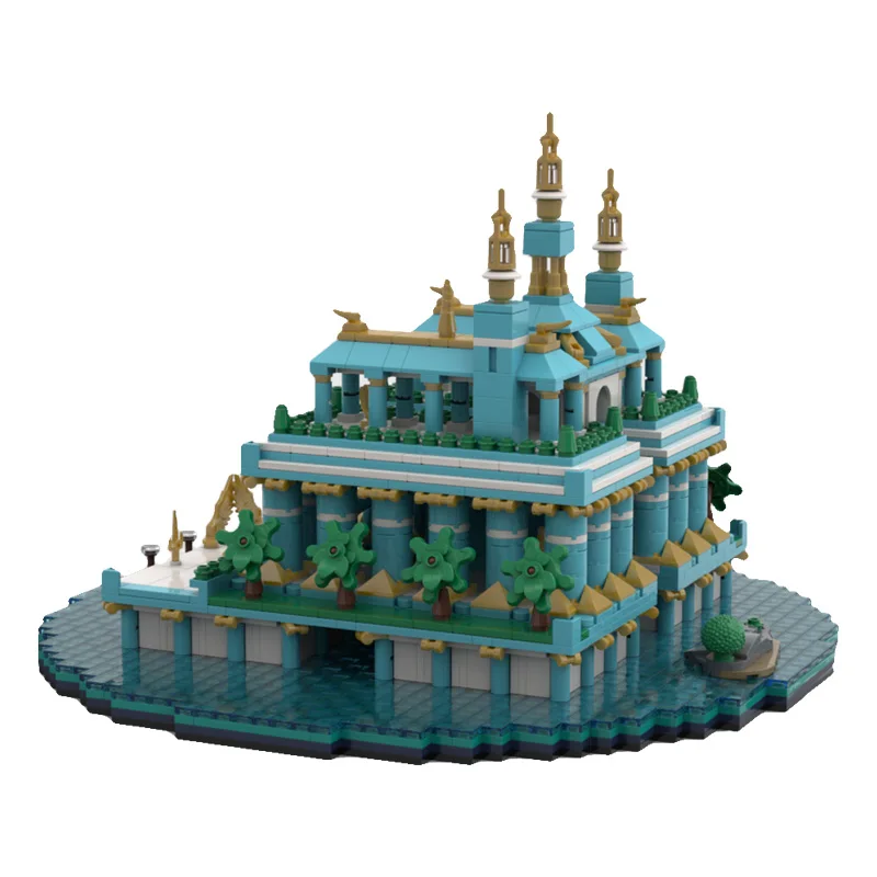 2674 pièces – Modèle populaire de Cathédrale et Temple du Lac MOC – Blocs de construction modulaires personnalisables – Technologie DIY pour enfants – Jouet d'assemblage pour garçons – Cadeau