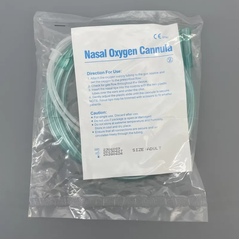 Disposable Soft Nasal Cannulas Flexible Tip Oxygen Therapy Hose Tube for Adult & Child Durable Medical Grade High-Quality