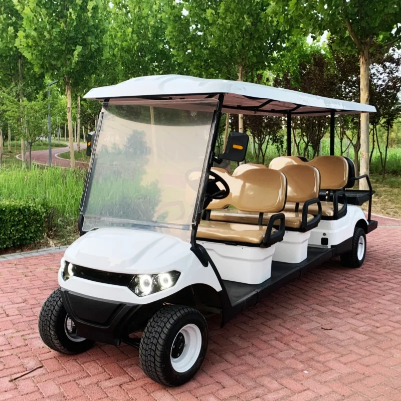 

2026 Electric Golf Cart Equipped With 4KW Powerful AC Motor Off-Road Car Upholstered Seat 12-Inch Off-Road Tires Aluminum Wheels
