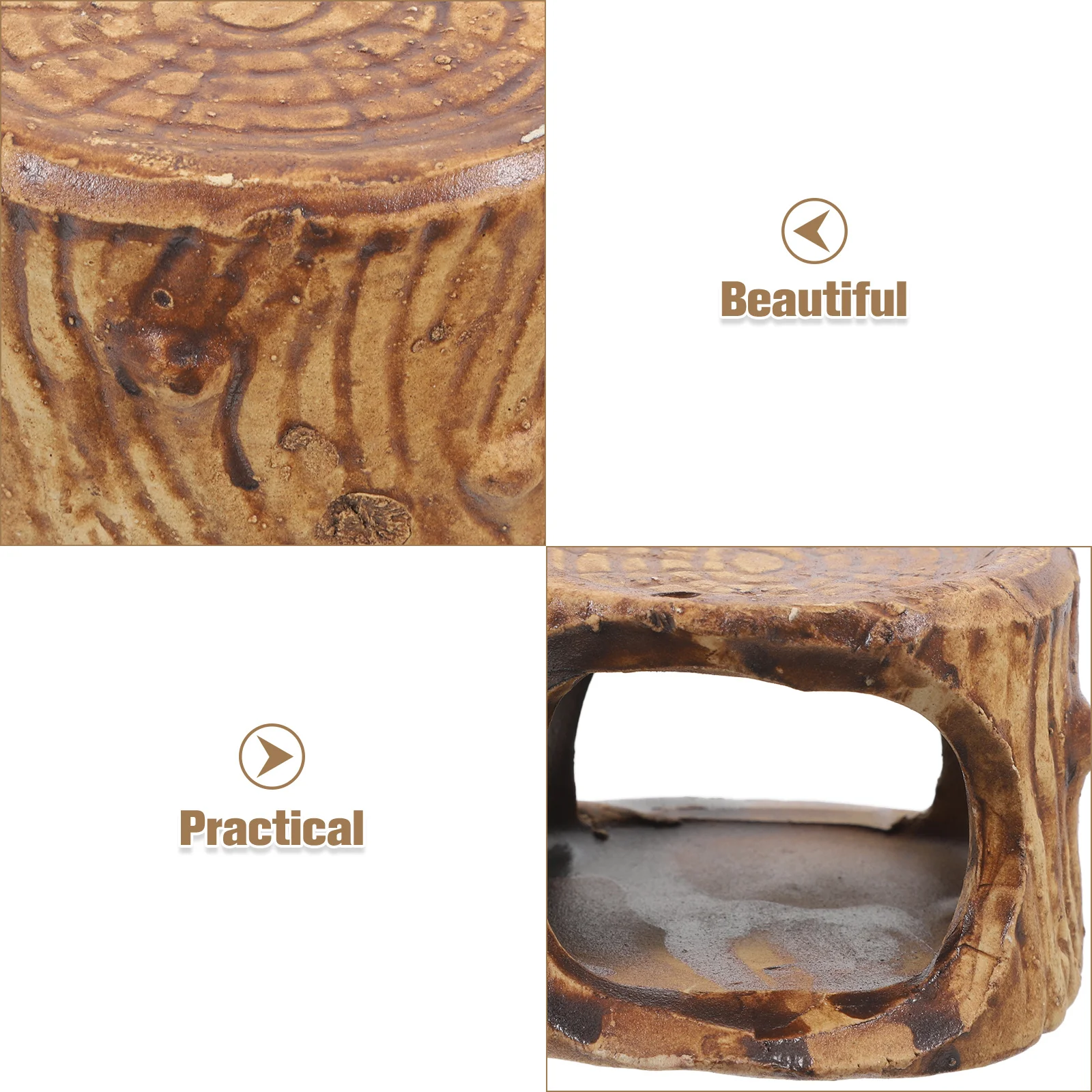 Gua Keramik untuk Akuarium, Tempat Persembunyian Ikan, Udang, Betta, Bentuk Kerucut, Dekorasi Terowongan, Habitat, Rumah Udang