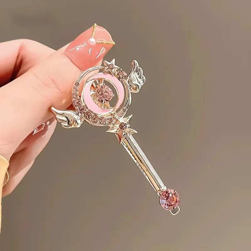 Magic Wand Hairpin Cute Girly Hair Accessory Side Clip Bangs Clip Duckbill Clip Hairpin Fashionable Hair Accessory