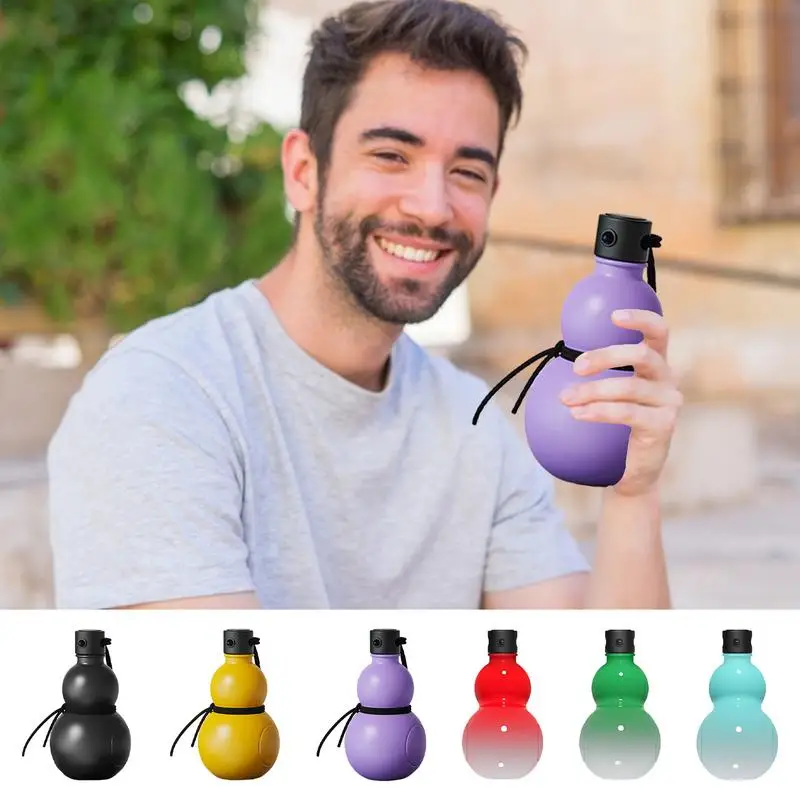 Gourd Bottles Medieval Style Flagons Outdoor Portable Water Bottle With Stopper Pendant Wine Bottle Sports Bottle Chinese Feng