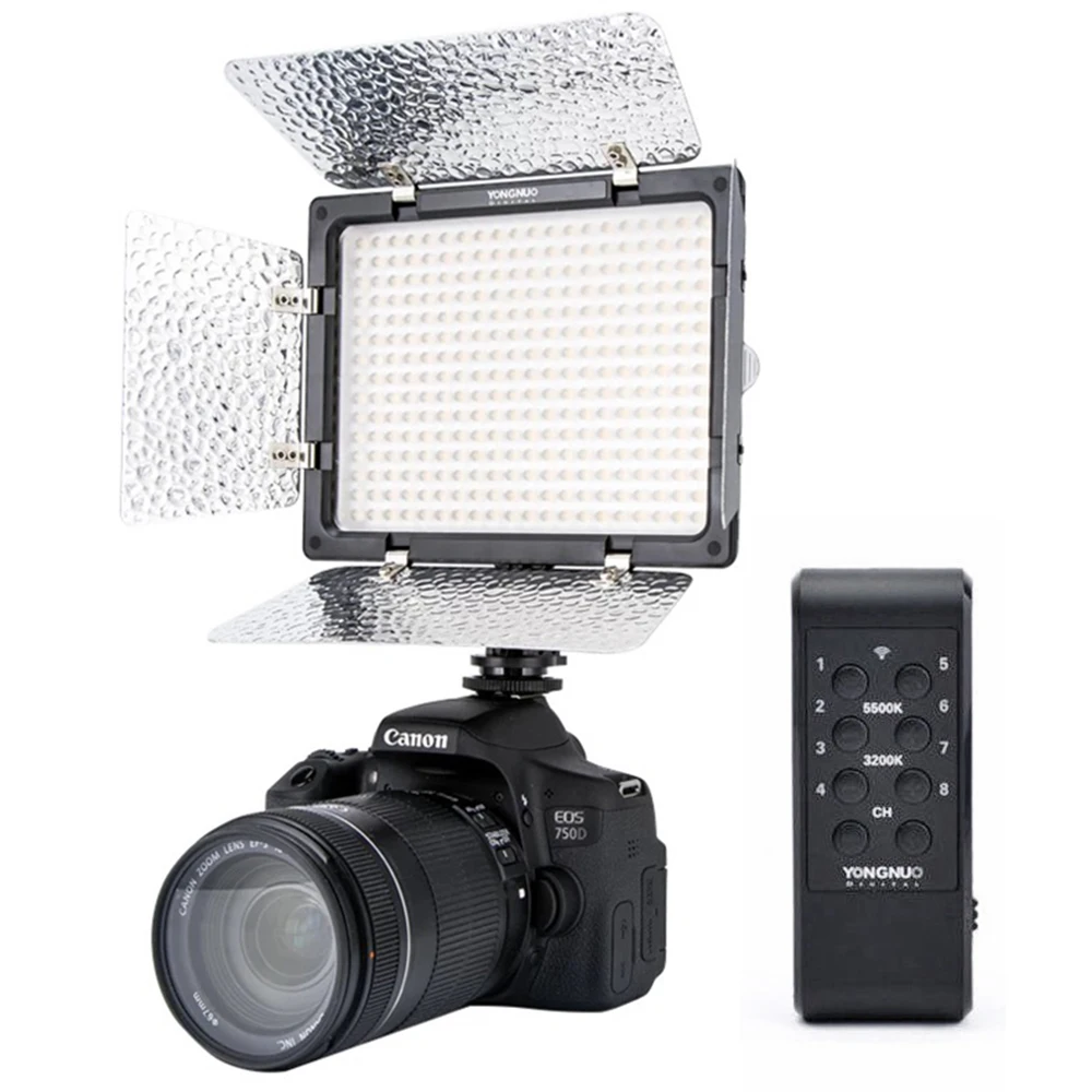 Yongnuo YN300III 3200k-5500K Bi-Color / 5500K White LED Video Light Wireless Remote Lighting YN300 III for Camera DV Canon Nikon