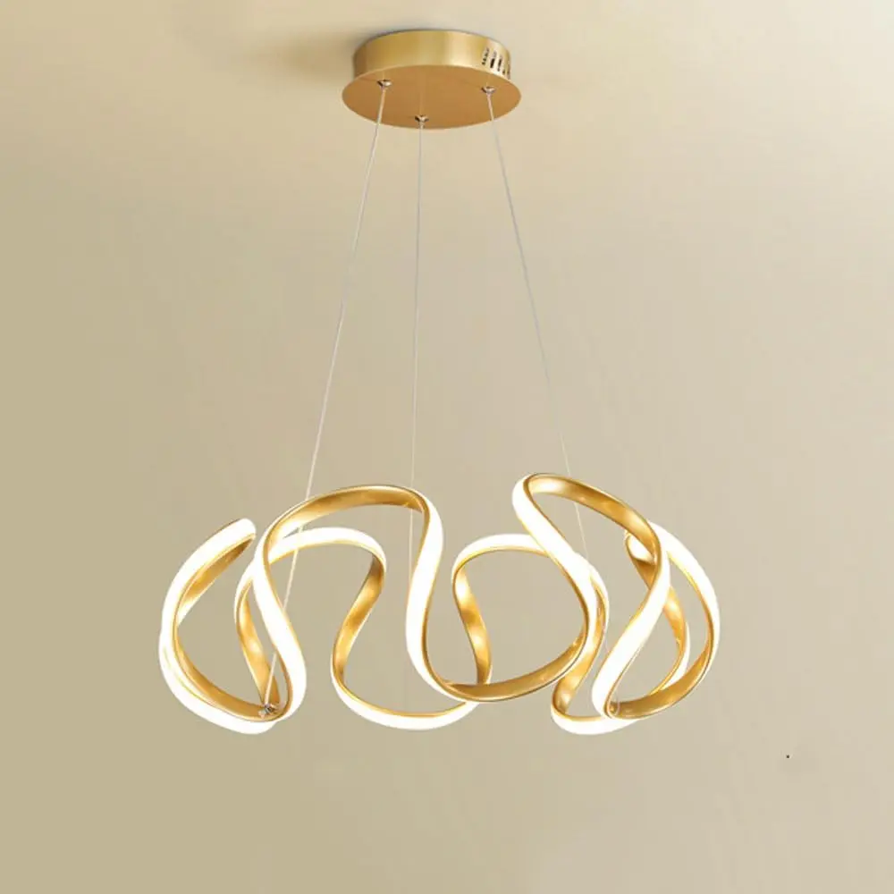 

Modern LED Pendant Lights 65W LED Ceiling Chandeliers Gold Black Irregular Hanging Lamps for Kitchen Dining Room Bedroom Decor