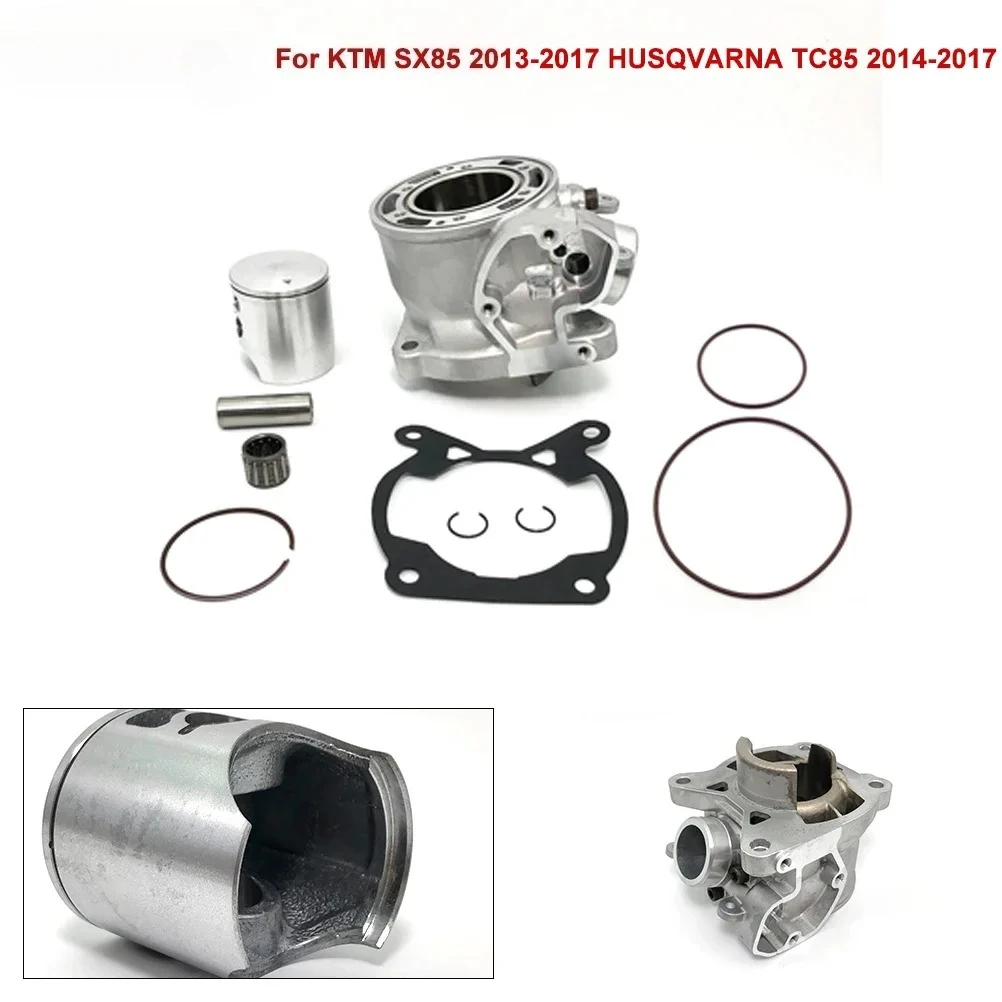 For KTM HUSQVARNA Motorcycle 85cc Cylinder Kit Piston Pin Ring Gasket Seal Bearing SX85 2013-2017 TC85 2014-2017 Koshine XN85