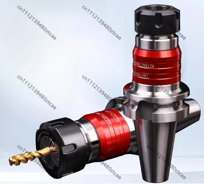 BT40 TER Tapping Holder with Elastic Floating Bi-directional Telescopic Collet for CNC Lathe & Machining Center