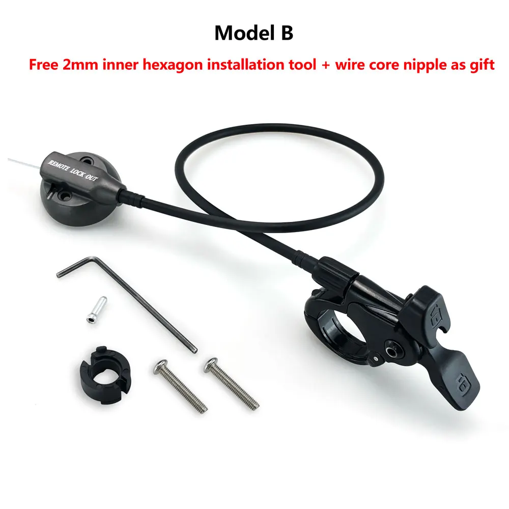 MAGICBROS 26 27.5 29 Inch Bicycle Fork Remote Controller MTB Mountain Bike Fork Hydraulic Air Oil Suspension Wire Remote Lockout view 6
