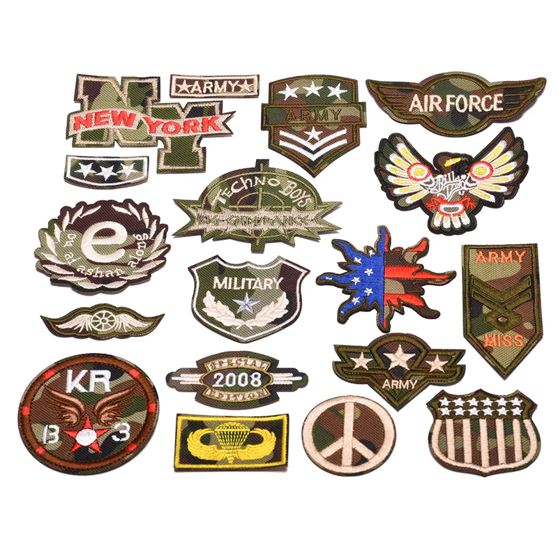 Military Embroidered Patches for Clothing Pants Jacket Decoration Repair Backpack Patches Army Tactical Stickers Accessories