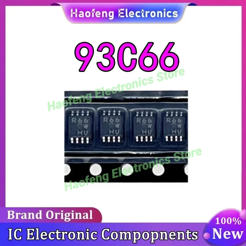 5 قطعة/الوحدة C66 R66 93C66 MSOP8 EEPROM رقاقة لنوع جديد لشركة هيونداي لكيا لفورد لتويوتا لوحة القيادة