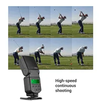 Andoer Universal Flash Speedlite GN40 Adjustable LED Fill Light On-camera Flash for Canon Nikon Olympus Pentax DSLR Cameras
