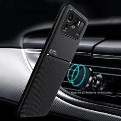 For Xiaomi Mi 11 Ultra Case Car Magnetic Holder Leather Cover Soft Frame Protect Funda On For Mi 11 Ultra M11Ultra
